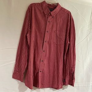 NWOT Chaps 2X Red/White plaid L/S Button Down​​